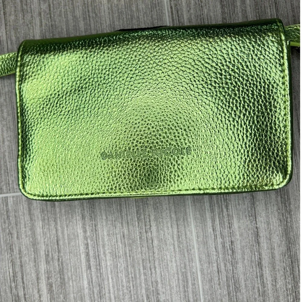 Disney Danielle Nicole Tinkerbell Metallic Green Wallet‎ Clutch Crossbody Bag - Picture 4 of 10